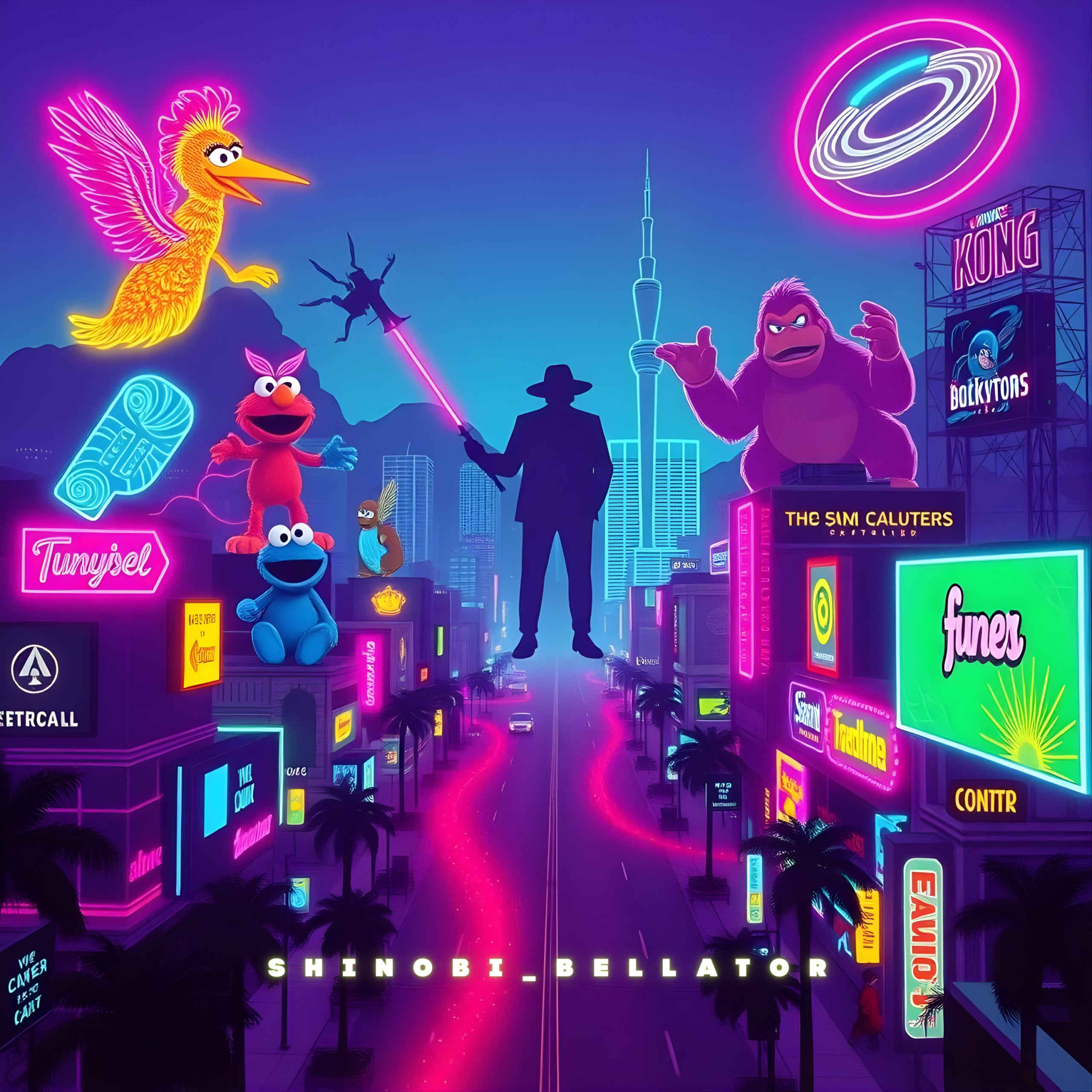 Shinobi_Bellator – Hardcore Funkytown – Cover Art